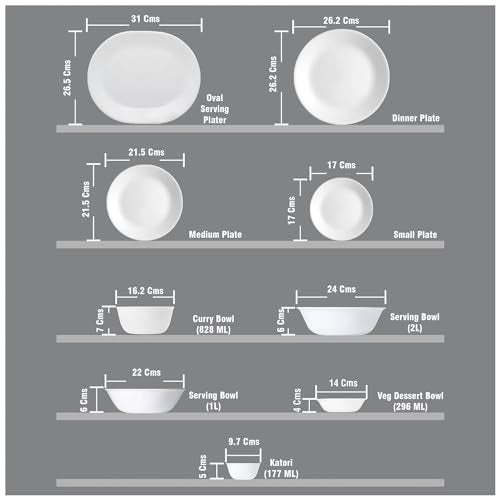 Corelle Spring Blossom Mint - 4 Pcs Bachelor Set (VDB) | for Family of 2| Break & Chip Resistant | Lightweight & Durable | Microwave & Dishwasher Safe - Image 4
