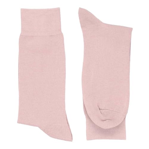 tiemart Men's Socks, One Pair (Blush Pink Solid) - Image 2