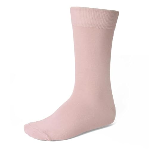 tiemart Men's Socks, One Pair (Blush Pink Solid) - Image 1