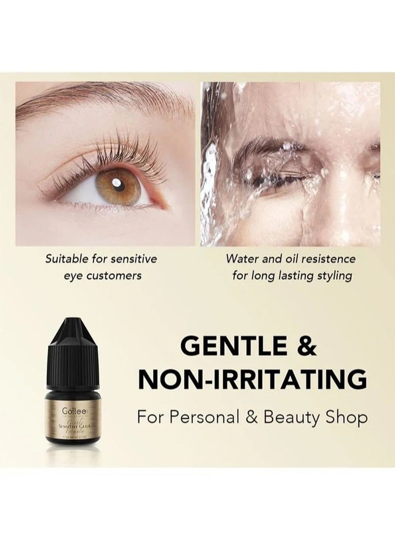 GOLLEE DIY Lashes Extension Glue, Extra Strong Evolution Eyelash Extension Glue 3ml, Lash Extension at Home, 3 to 4 Seconds, Low Humidity, Waterproof and Oil Resistant - Image 3