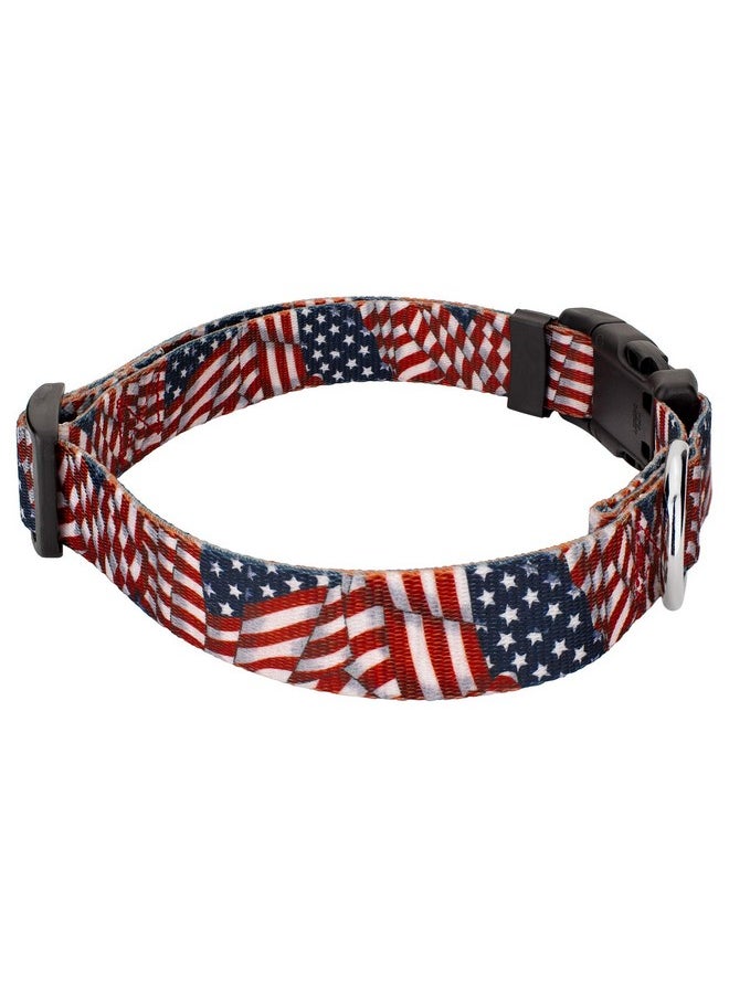 Country Brook Design Country Brook Petz 5/8 Inch Deluxe Adjustable Dog Collar for Small, Medium, Large Breeds - Americana Collection with Patriotic Designs (Patriotic Tribute, Small)  - Image 4