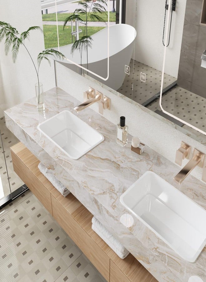 CRE8TIVE Wide 24"x354" Glossy Liquid Marble Countertop Contact Paper Peel and Stick Beige Gold Marble Wallpaper Vinyl Removable Self Adhesive Granite Contact Paper for Bathroom Wall Counter Tops Cover - Image 5