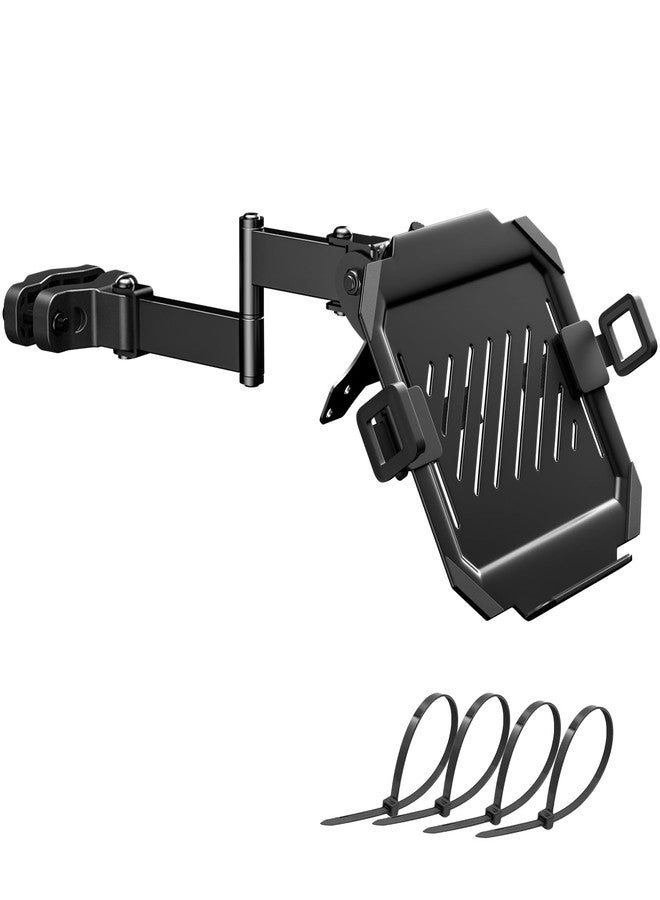 PUTORSEN Laptop Pole Mount Tray,Universal Full Motion Laptop Arm Laptop Holder Arm with Removable 75mm and 100mm VESA Plate,Fit 12 to 18 inch Laptops, Black - Image 1