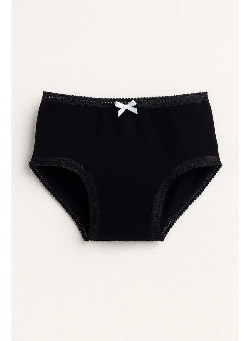 victor and jane "3-Pack Girls' Briefs – Neutral Cotton Basics in Black, White & Grey "
