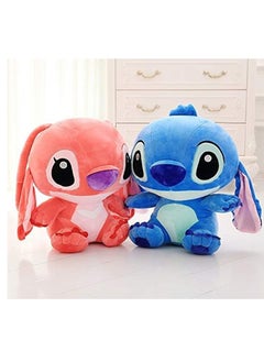Stuffed & Plush Animals - 20cm Big Kawaii Stitch Plush Doll Toys Lilo and Stitch Stich Plush Toy for Children Cartoon Plush Pillow Kid Birthday Gift (Pink 20cm)
