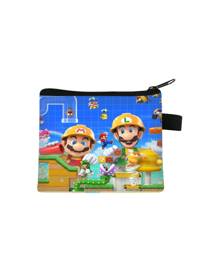 New Mario Coin Purse For Children, Mini Cute Short Card Holder, Large Capacity, High-end Storage Wallet