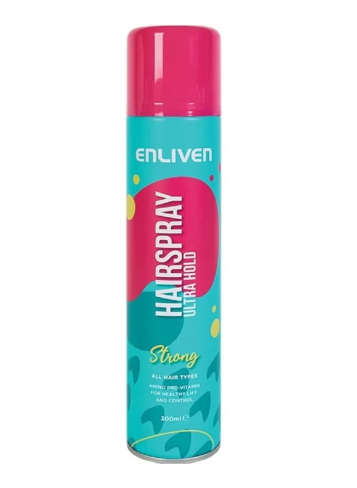 ENLIVEN Extra Strong Hold Hair Spray 300 ml - Image 1