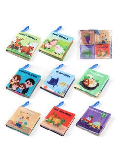 Generic Manufacturers Supply 8-piece Baby Cloth Book Suit Baby Toys 0-3 Years Old Tear-proof Animal Cloth Book Palm Book-Color:JL570 8-in-1 Suit 160.4G  - Image 1