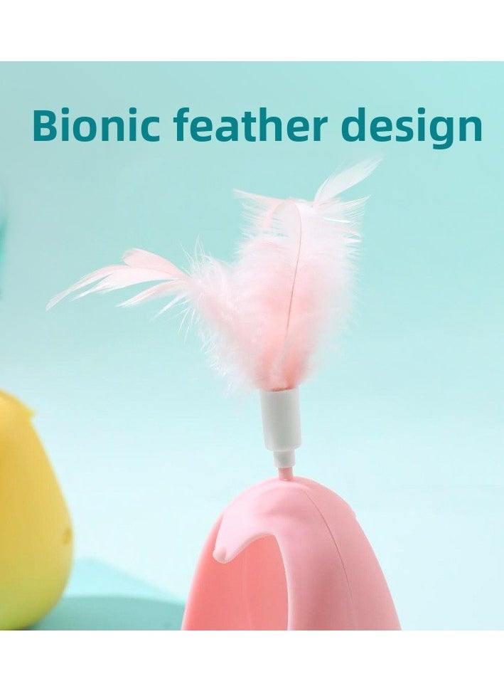 Must - have Hot - selling Item! Cat Tumbler with Shaking Catnip Ball and Fluffy Feather Teaser - Self - entertaining and Training Gadget