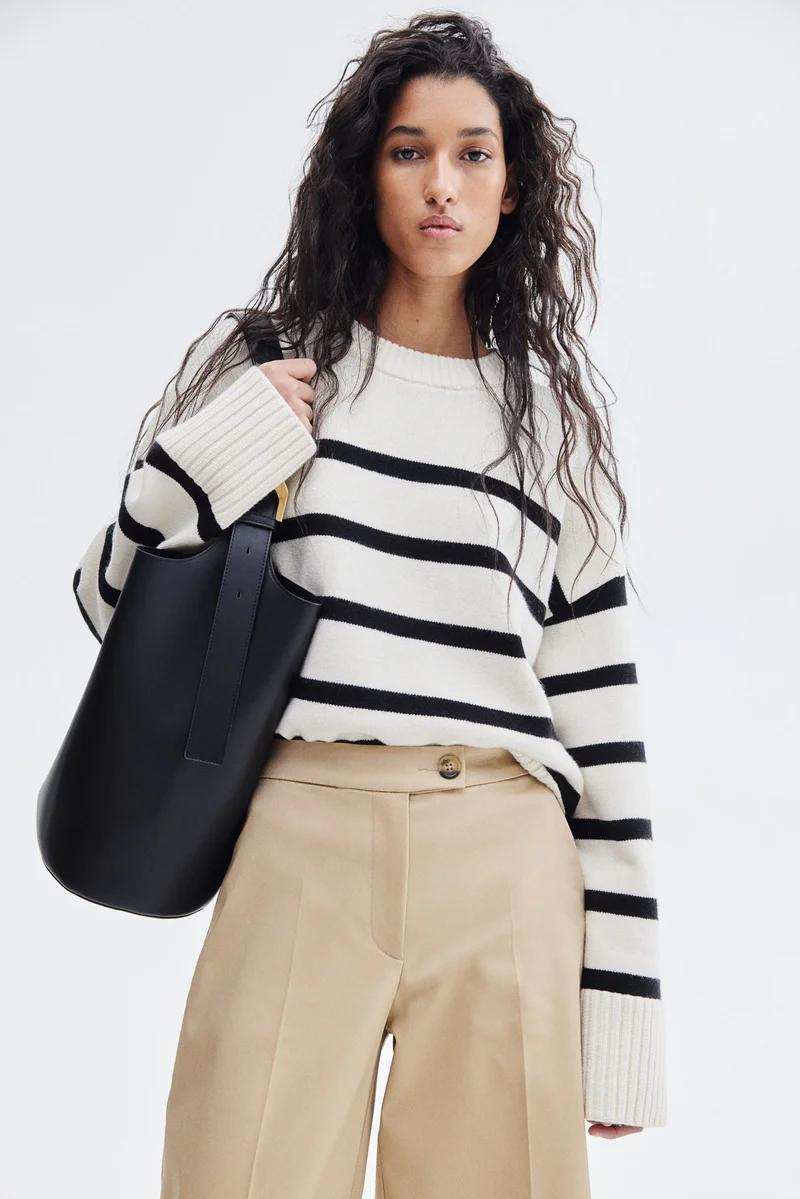 H&M Wide tailored trousers