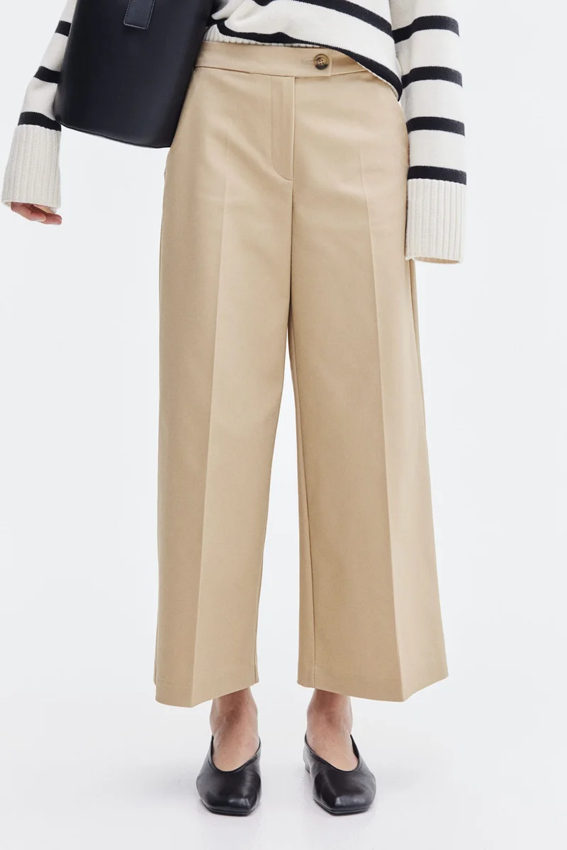 H&M Wide tailored trousers
