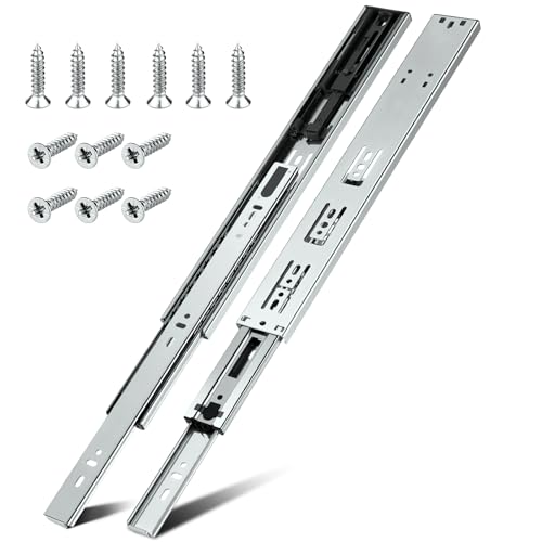 10 Pairs Soft Close Drawer Slides 22 inch HBL Heavy Duty Cabinet Drawer Slides Replacement Ball Bearing Full Extension 200 LB Capacity Made of ColdRolled Steel RustResistant LongLasting