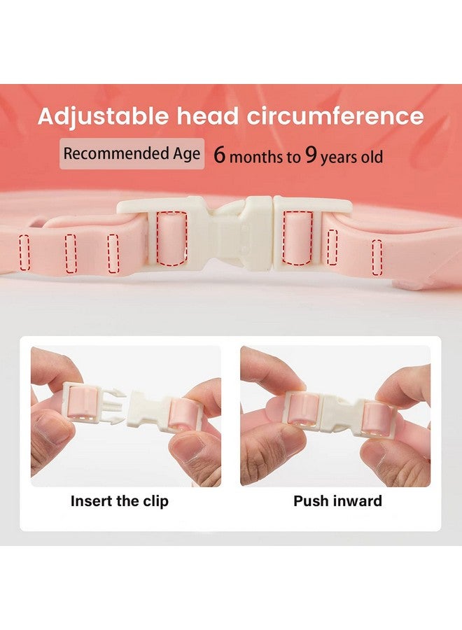 Thcbme Baby Shower Cap Shield, Baby bath set shower cap/water cup/massage brush,Visor Hat for Eye and Ear Protection for 0-9 Years Old Children,Cute Crown Shape Makes the Baby Bath More Fun (Pink) - Image 5