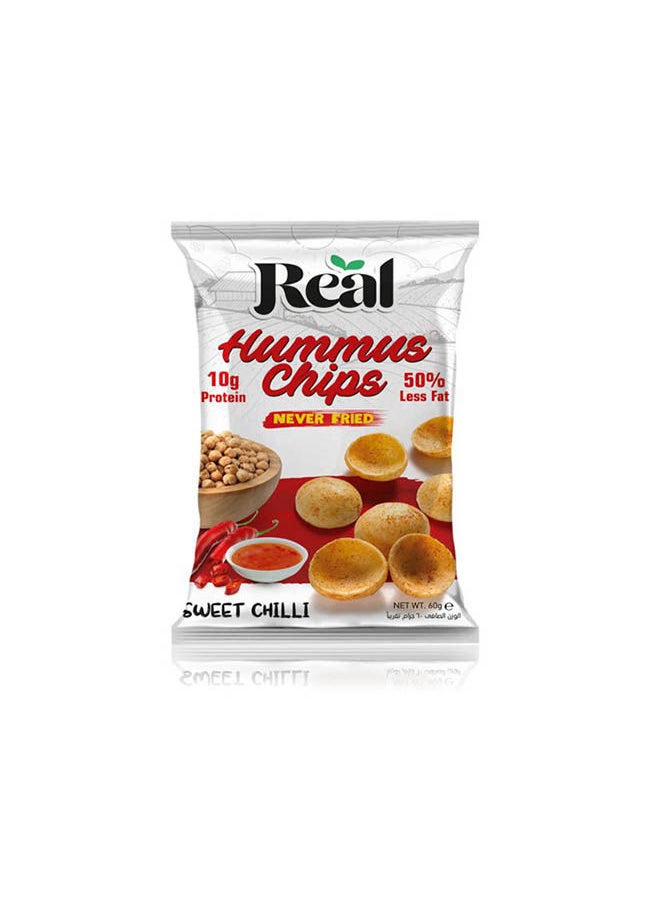 Real Protein Chickpea Chips Sweet Chili- 60 Grams  - Image 2
