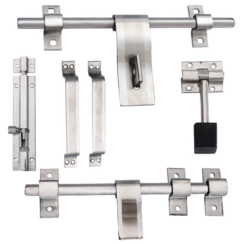 NRT 2MM Stainless Steel Door Kit Set Leher Silver - Image 1