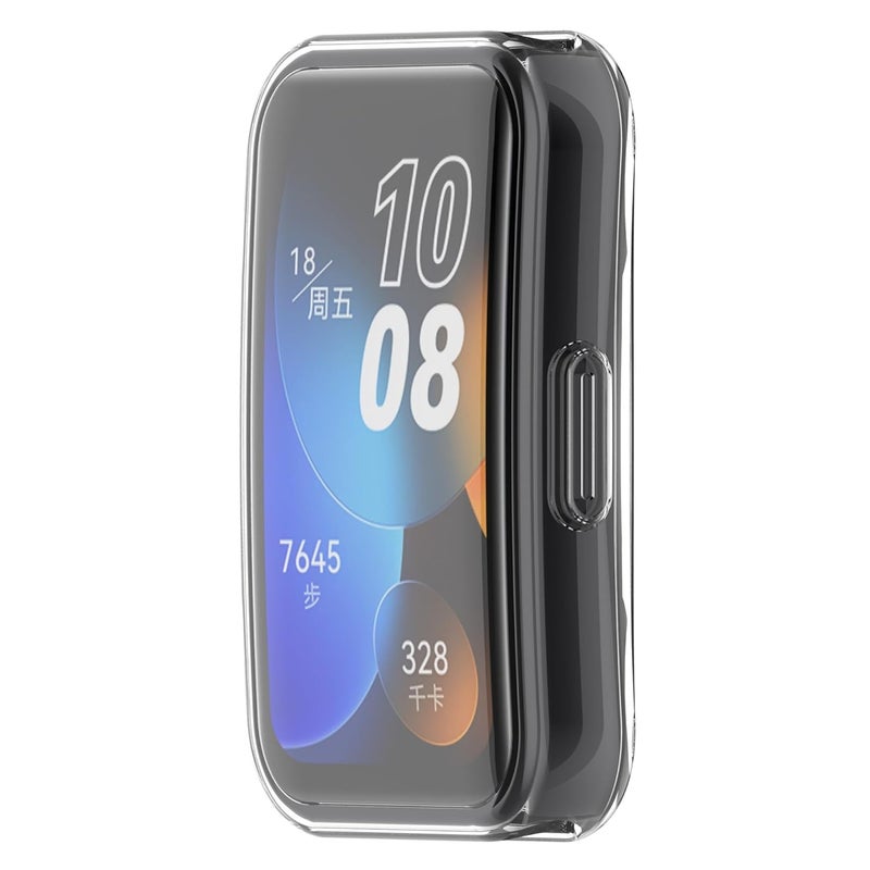 Wisely Protective Case Cover Compatible Huawei Band 10/9 / 8 SmartWatch Full Screen Protector Soft Case HD Clear - Image 2