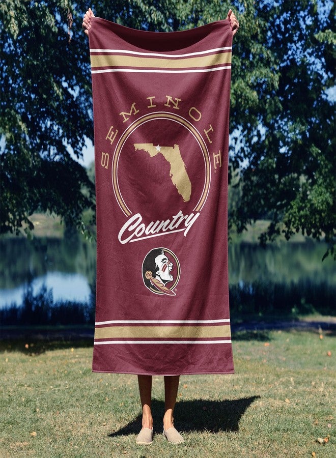 NORTHWEST Florida State Seminoles NCAA Homebreak Beach Towel 2 Pack 30 x 60 Inches - Image 4