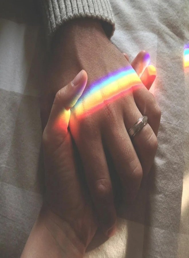 Sumnacon Photography Prisms, Optical Crystal Glass Triangular Prisms for Teaching, 60mm Glass Prism Rainbow Light Spectrum Effects, Photography Accessories - Image 4