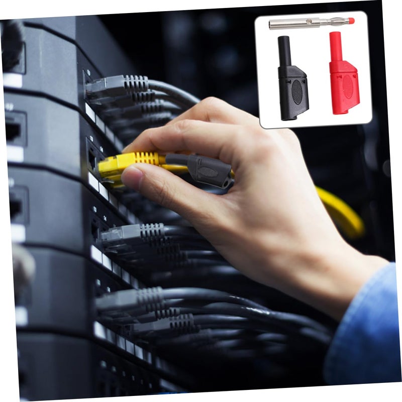 10pcs Insulated Banana Plug Connectors Flexible Heat Resistant Multimeter Test Leads - Image 5