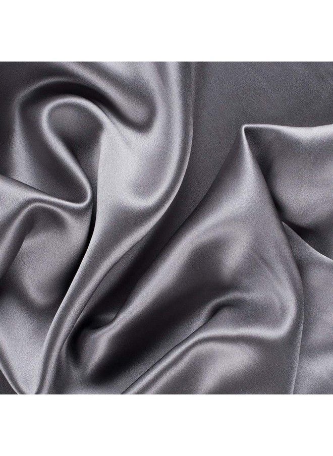 Pro Goleem - Satin Nursing Pillow Cover 2 Pack Soft Silk Feeling Feeding Pillow Slipcover For Breastfeeding Moms Fits Standard Infant Nursing Pillow Or Positioner Gray And White - Image 1