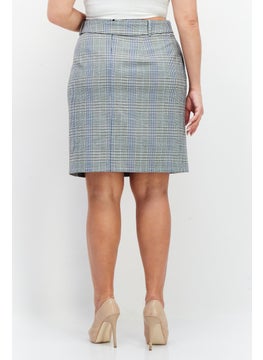 Zero Women Plaid Mini Skirt, Black Combo  - Image 2