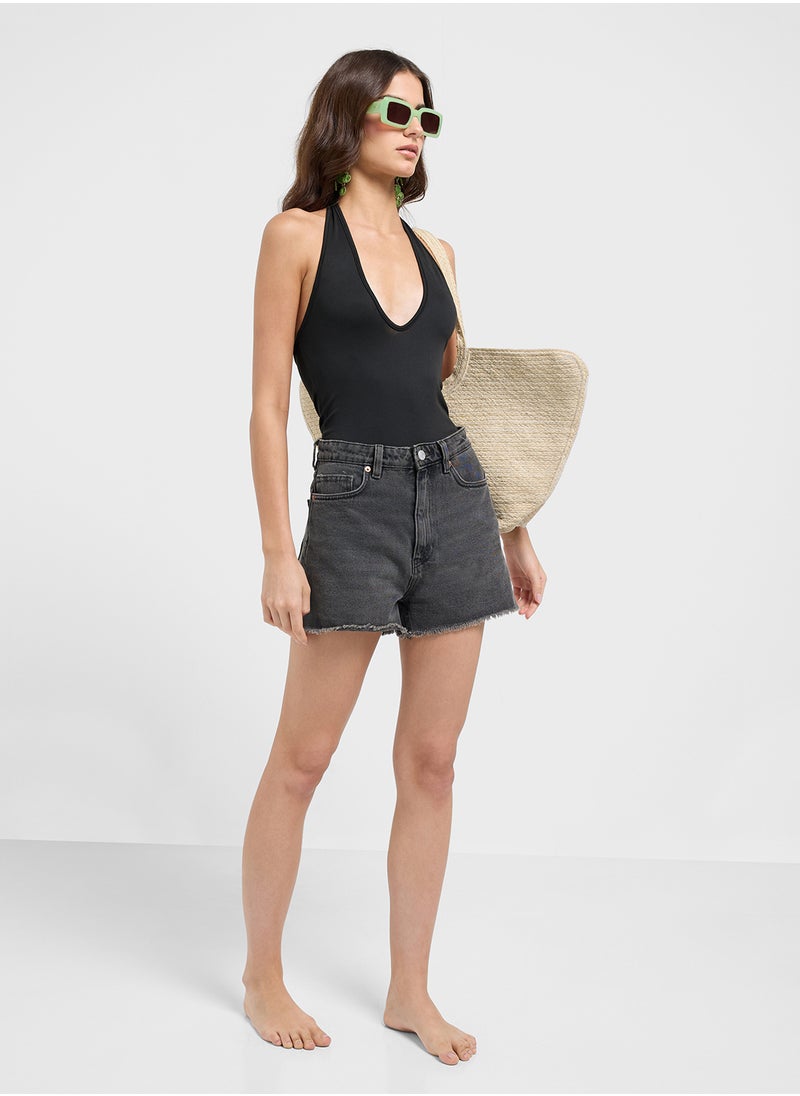 Ginger Halter Neck High-Leg Swimsuit  - Image 4