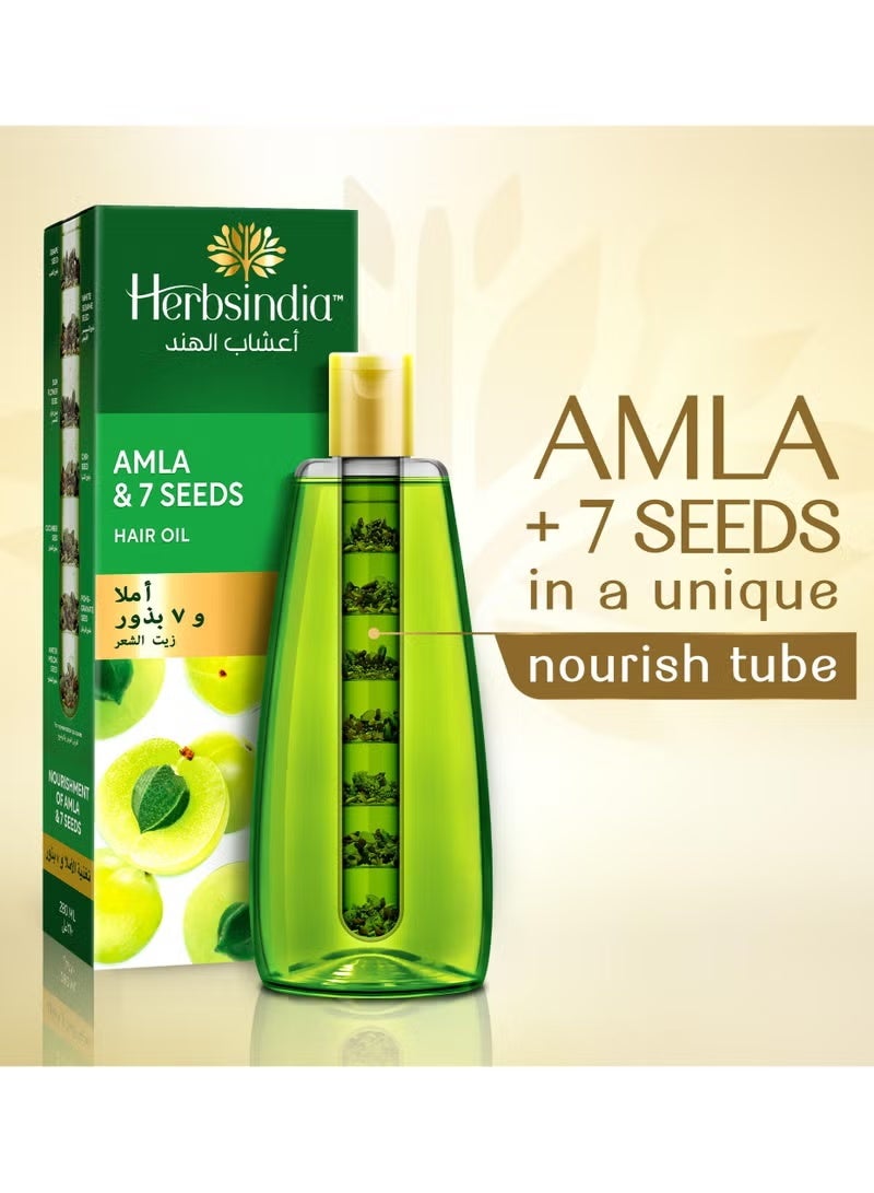 Herbsindia  Amla & 7Seeds Hair Oil 280Ml - Image 5