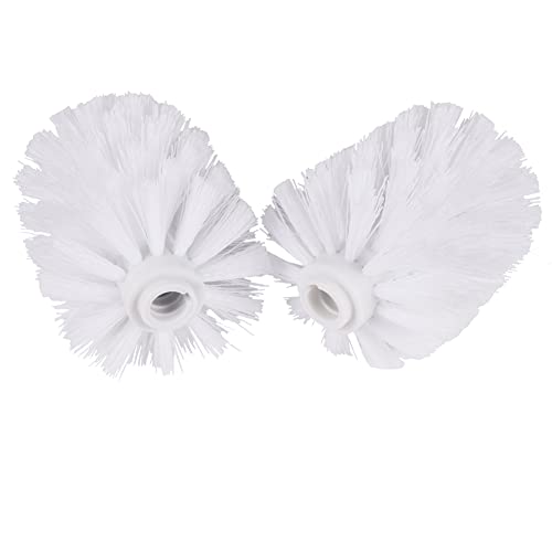 Saycker 2Pcs Toilet Brush Replacement Head Cleaning Tool, Suitable for Brush rods with a Diameter of 12mm, White - Image 1