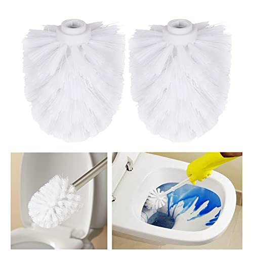 Saycker 2Pcs Toilet Brush Replacement Head Cleaning Tool, Suitable for Brush rods with a Diameter of 12mm, White - Image 2