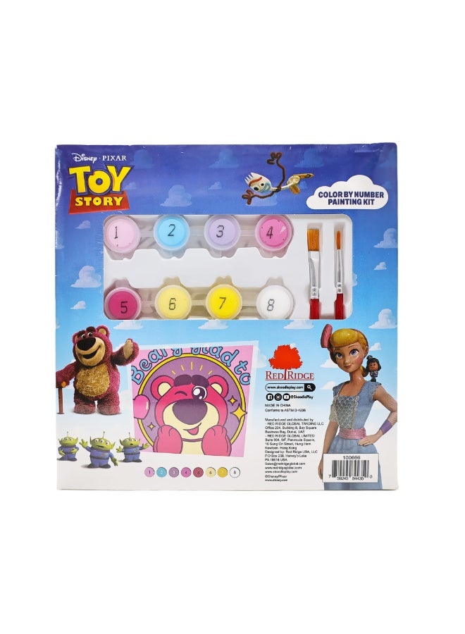 Disney Toy Story Color by Number Painting Kit - Beary Glad to See You Lotso Bear Art Set for Kids - Creative Activity for Girls & Boys - Image 4
