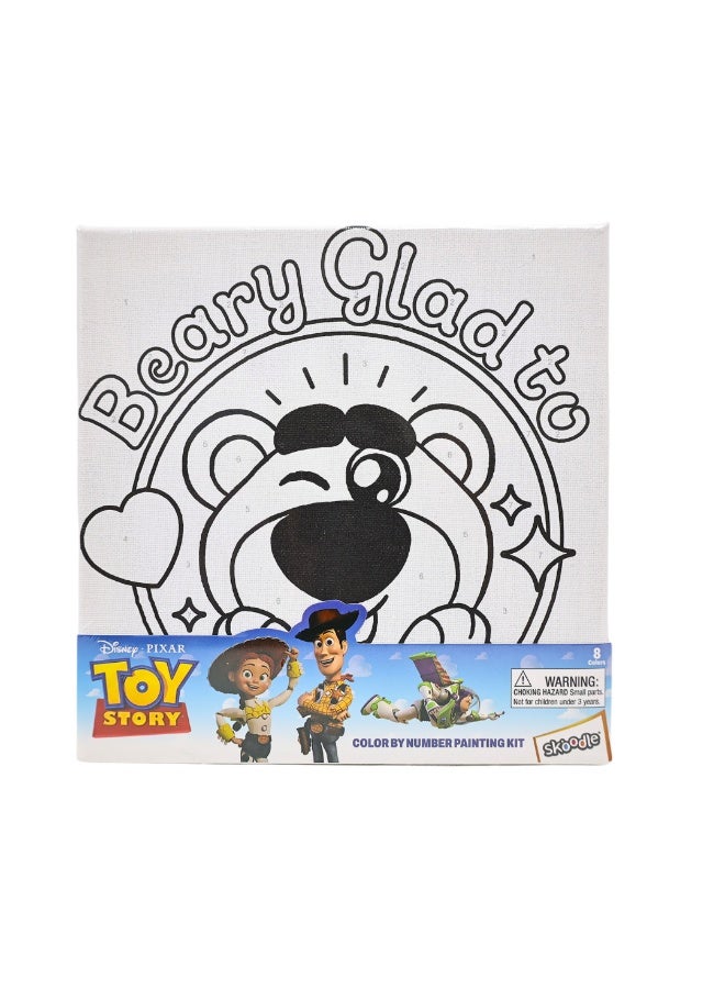 Disney Toy Story Color by Number Painting Kit - Beary Glad to See You Lotso Bear Art Set for Kids - Creative Activity for Girls & Boys - Image 3