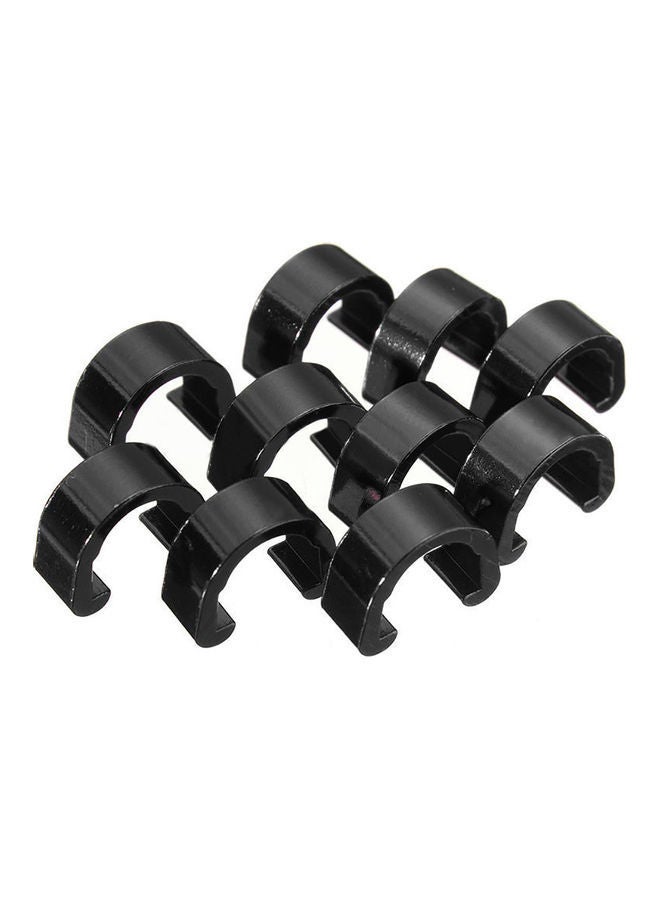 إسكدنيا طقم مشابك على شكل حرف C لكابل الدراجة مكون من 10 قطع 20*10*20سم - Image 1