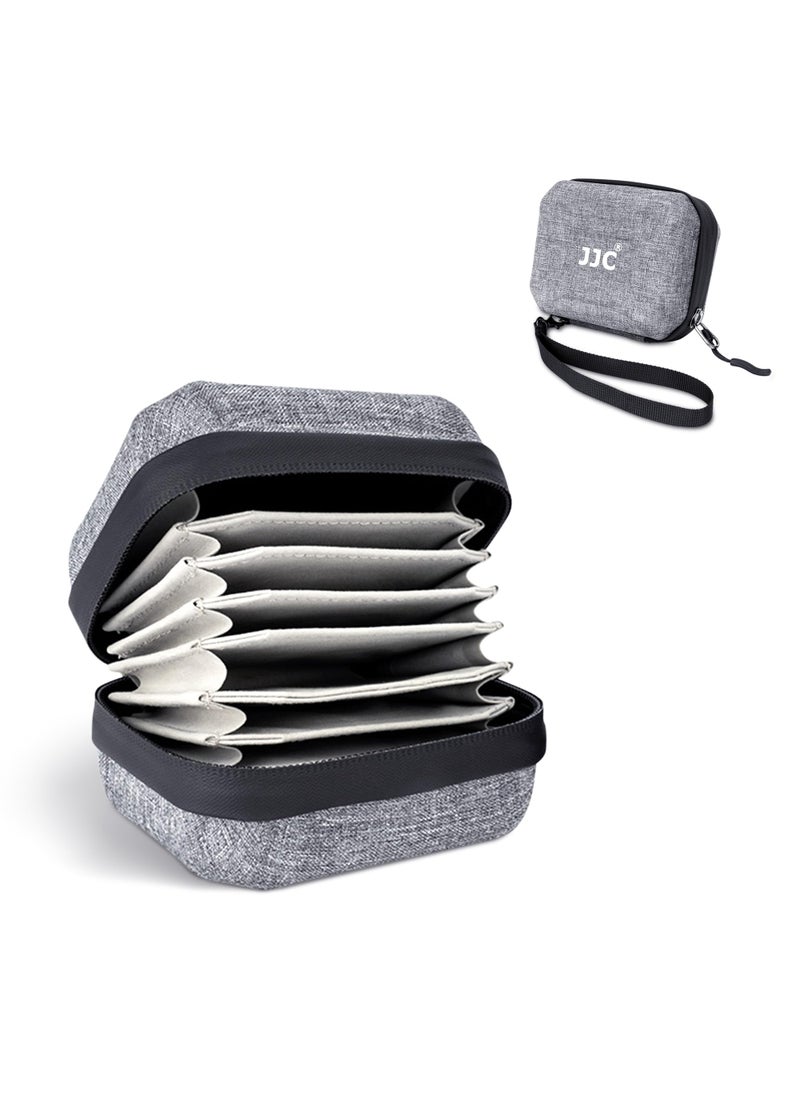 JJC JJC Hard Shell Lens Filter Pouch Case for 10 Circular Filters Up to 67mm, Dustproof & Water-Resistant Camera Lens Filter Storage Wallet for ND UV CPL Filter  - Image 1