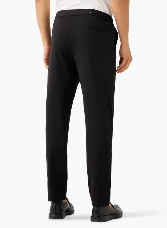 Iconic Iconic Regular Fit Trousers with Pockets
