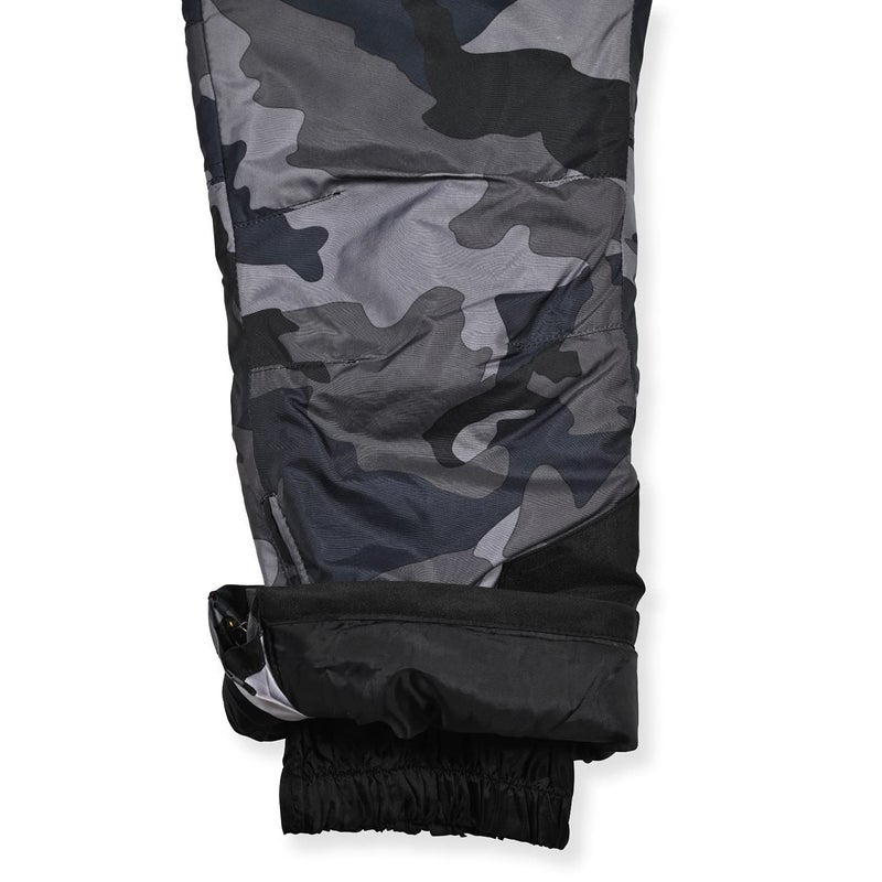 Arctic Quest Boys Girls Unisex Classic Ski & Snow Bib Overall Winter Snowsuit Water-Resistant Windproof Outdoor Rain Bib, Black Camo, 5-6 - Image 3