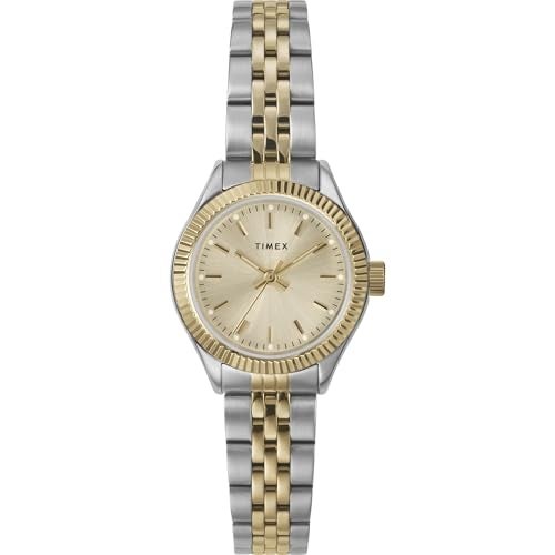 TIMEX Legacy Analog Watch for Women with Gold Tone Round Dial & Gold Stainless Steel Bracelet Band Water Resistant Women's Wrist Watches - TW2W91000UJ - Image 1