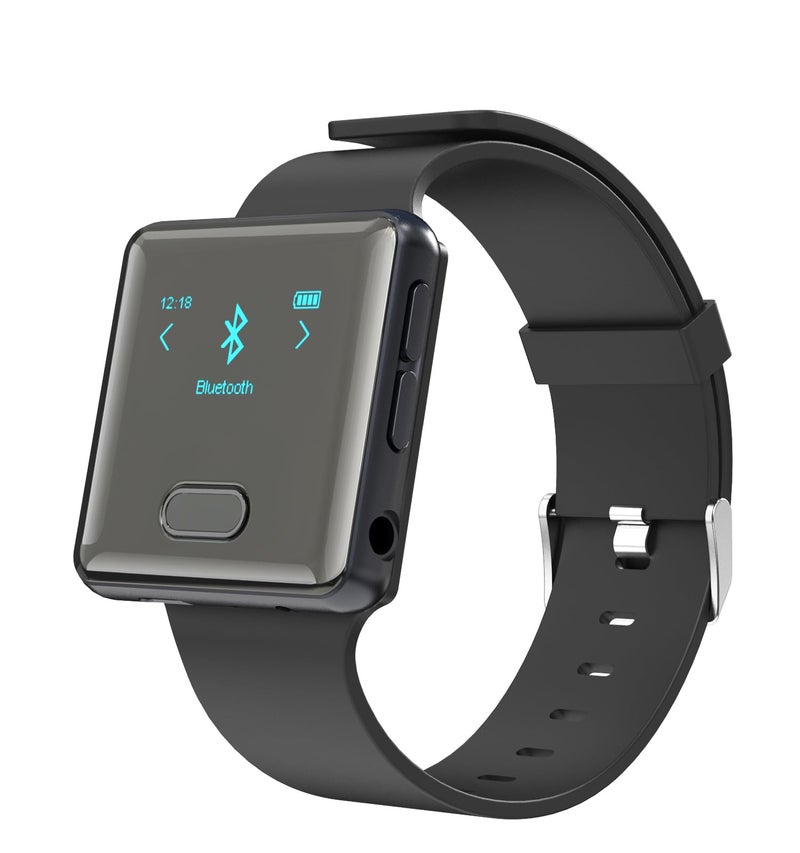 wiwoo MP3 Player with Bluetooth,Sport Bluetooth MP3 Player with Clip and Watch Band for Running Climbing Hiking Cycling Jogging Yoga with Voice Recorder Clock (No FM Radio) Micro SD Card up to 128GB - Image 1