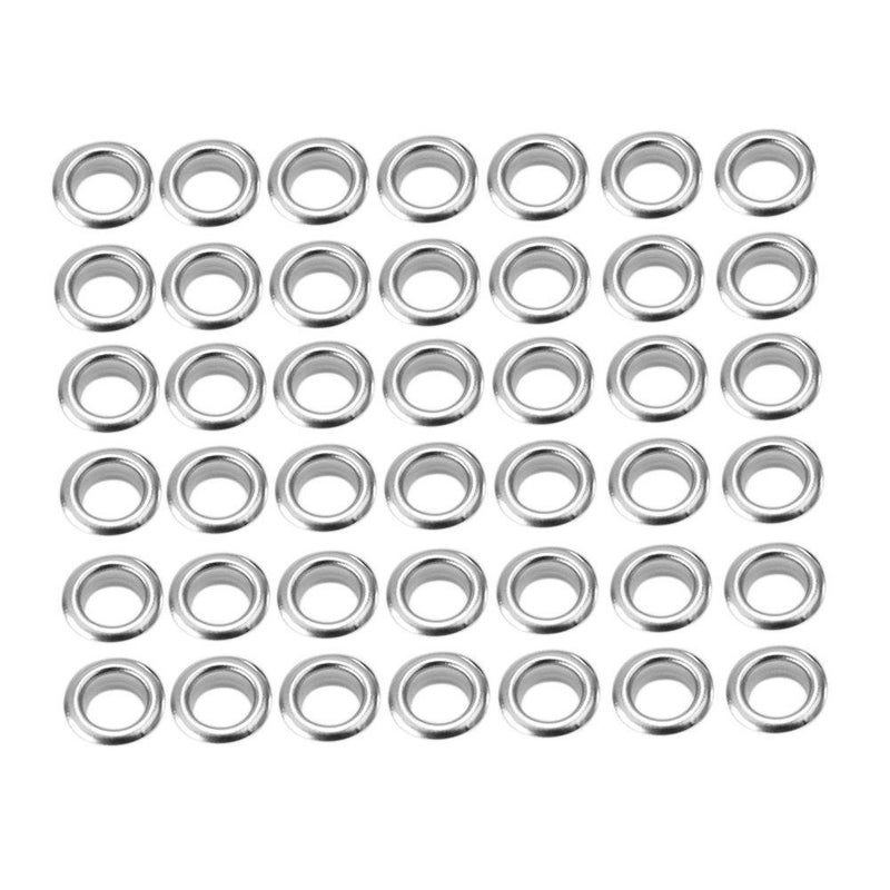 Generic 200Pcs 8mm Metal Round Eyelet Grommet Scrapbooking Holes Leather Craft Bags DIY Sewing Accessories  - Image 1