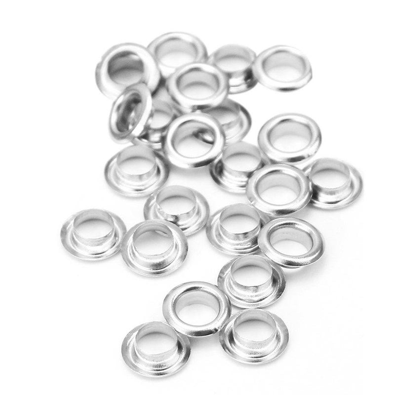 Generic 200Pcs 8mm Metal Round Eyelet Grommet Scrapbooking Holes Leather Craft Bags DIY Sewing Accessories  - Image 4