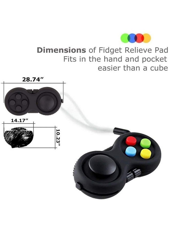 Livyu life LIVYU LIFE Fidget Pad Fidget Focus Toy with 8-Fidget Functions and Lanyard - Perfect for Relieving Stress (Cameo Blue) - Image 3