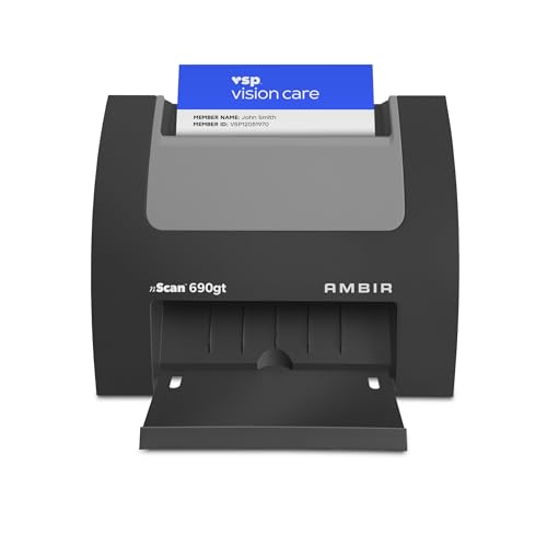 Ambir nScan 690gtAS HighSpeed Vertical Card Scanner for Windows PC and MAC - Image 1