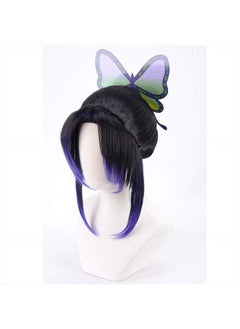 magic acgn Demon Slayer: Kimetsu no Yaiba Anime Wig With Hair Accessory Halloween Wig Costume Cosplay Wig  - Image 4