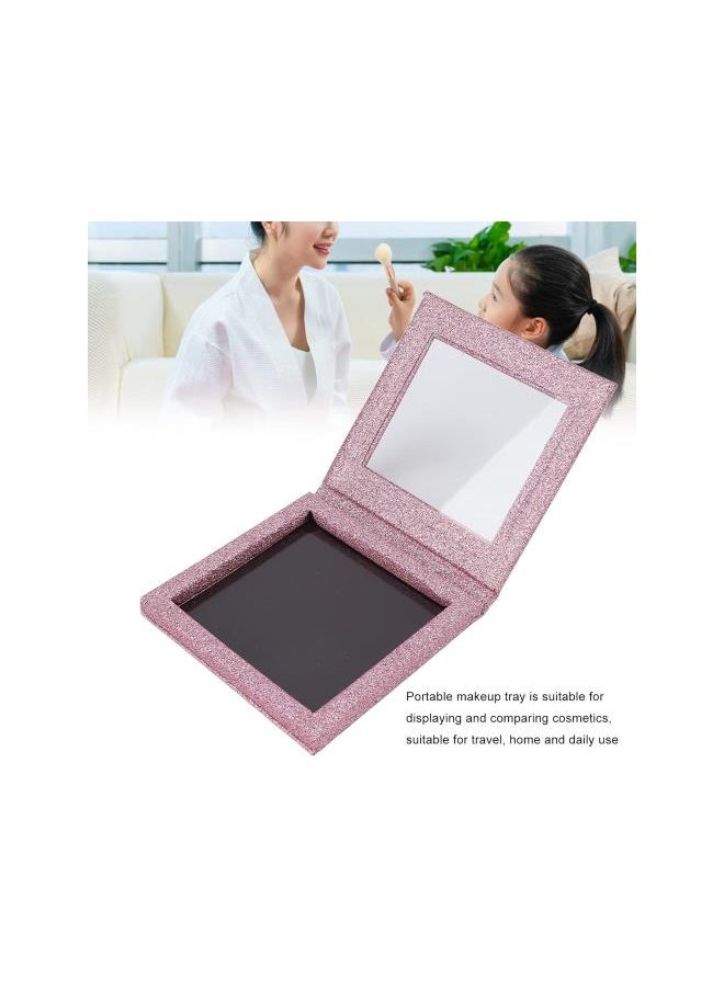 Generic - Empty Eyeshadow Palette, Magnetic Makeup Eyeshadow Palette Concealer Eyeshadow Pressed Powder Makeup Case Pink Self Adhesive Empty Palette Makeup Case for DIY Making - Image 1