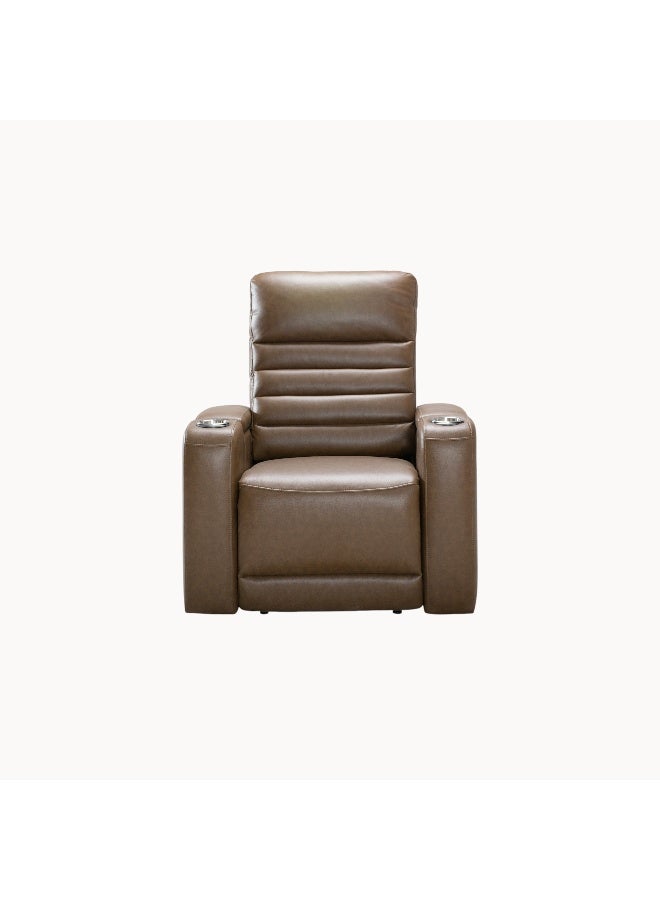 Home Box Milan Dual Power Fabric Armchair Recliner with 2 Cupholders  - Image 1