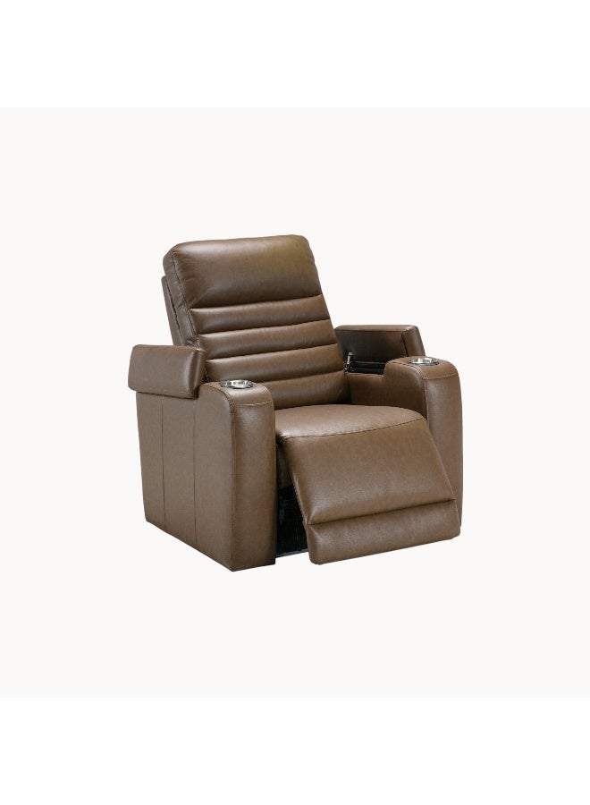 Home Box Milan Dual Power Fabric Armchair Recliner with 2 Cupholders  - Image 5
