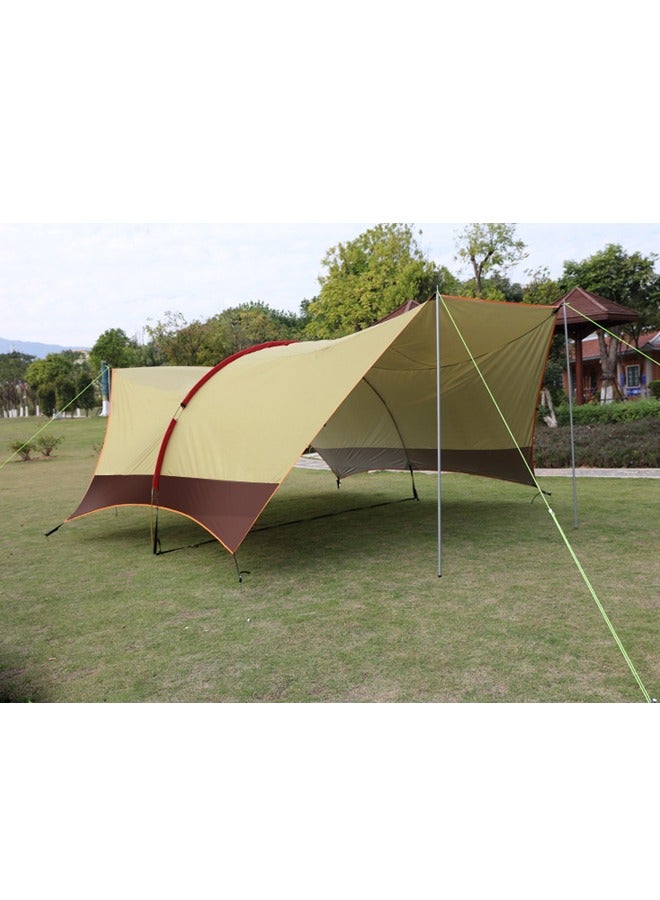 ZCM-HAPPY Outdoor Canopy Tent Sunscreen And Rainproof, Suitable For Family Picnics, Camping, Barbecue Pergola 6x3.8x2.1 meters - Image 3