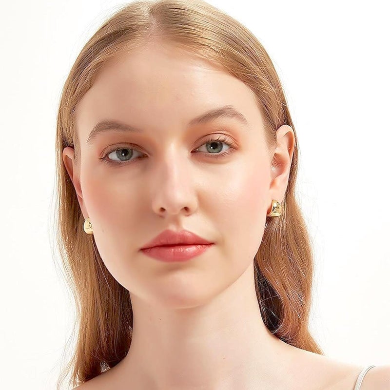 Salve Gold Earrings for Women – Dainty, Chunky, Huggie & Bow Styles | Anti-Tarnish Hypoallergenic Hoop & Stud Earrings | Aesthetic Fashion Jewelry for Girls & Women - Image 5