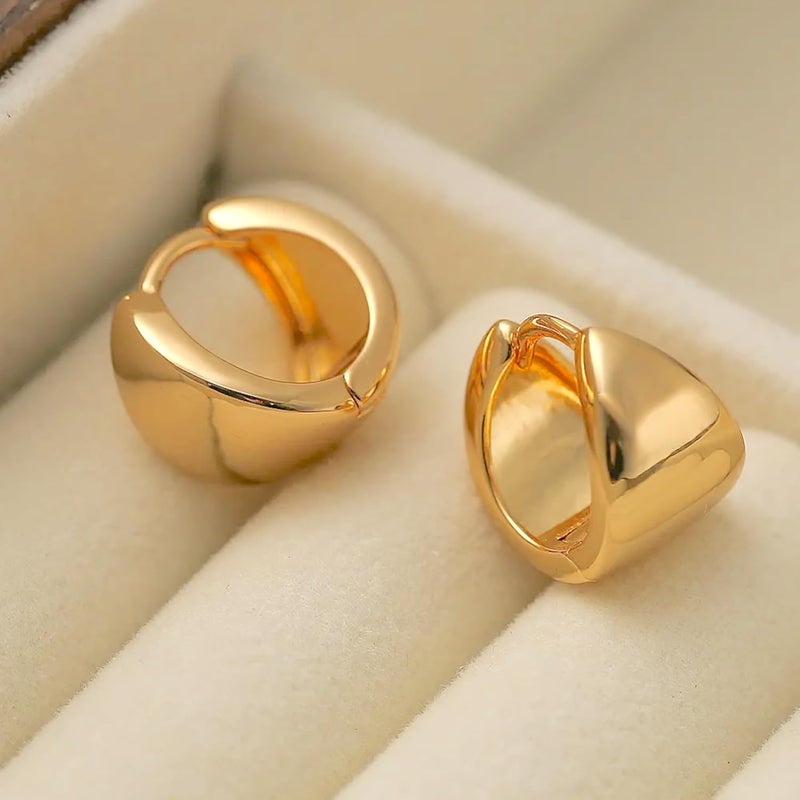 Salve Gold Earrings for Women – Dainty, Chunky, Huggie & Bow Styles | Anti-Tarnish Hypoallergenic Hoop & Stud Earrings | Aesthetic Fashion Jewelry for Girls & Women - Image 2
