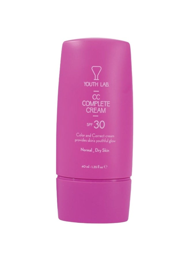 كريم Youth Lab CC Complete SPF30 للبشرة العادية إلى الجافة 40 مل - Image 1