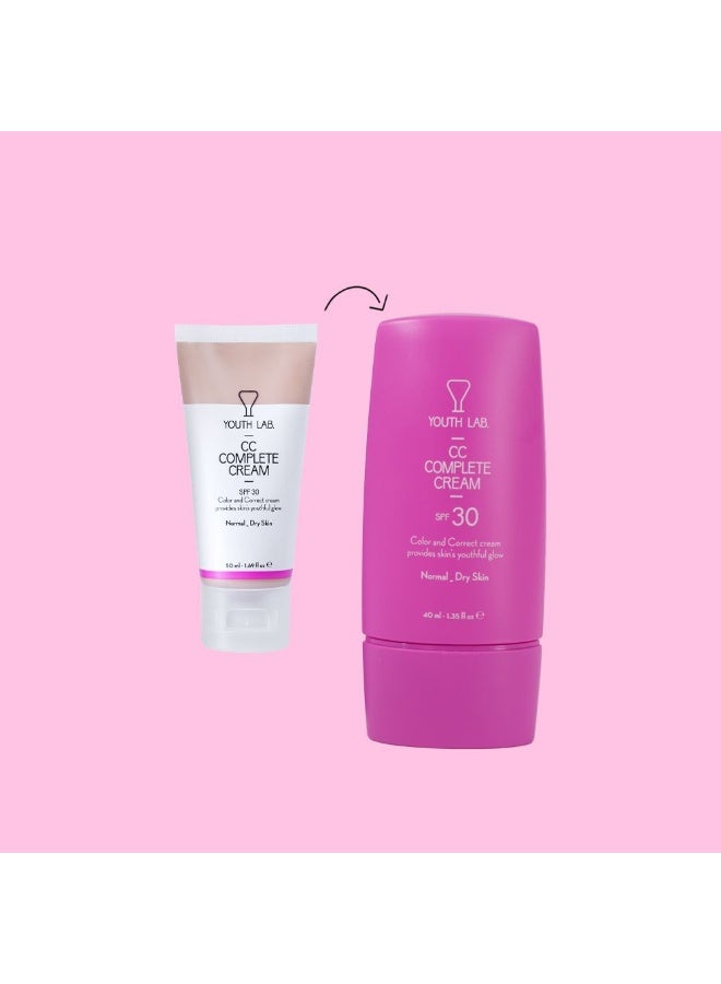 كريم Youth Lab CC Complete SPF30 للبشرة العادية إلى الجافة 40 مل - Image 3
